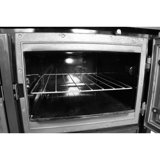 Печь 801 STELA, черная, выход справа