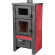 Stove Pro TAURUS Ceramic, red, 12 kW, 120 mm, with oven for baking Stove Pro TAURUS Ceramic, red, 12 kW, 120 mm, with oven for baking