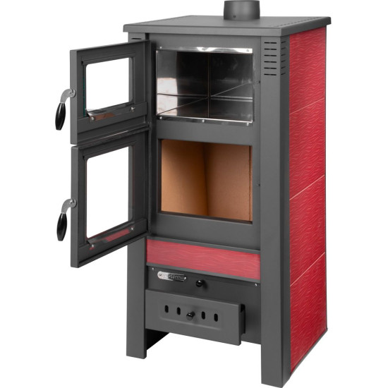 Stove Pro TAURUS Ceramic, red, 12 kW, 120 mm, with oven for baking Stove Pro TAURUS Ceramic, red, 12 kW, 120 mm, with oven for baking