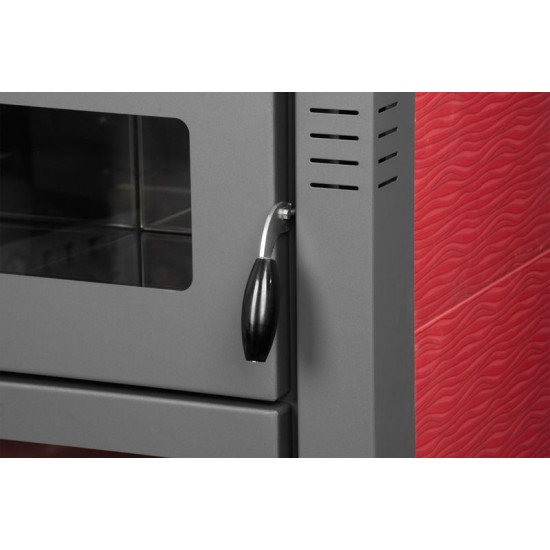 Stove Pro TAURUS Ceramic, red, 12 kW, 120 mm, with oven for baking Stove Pro TAURUS Ceramic, red, 12 kW, 120 mm, with oven for baking