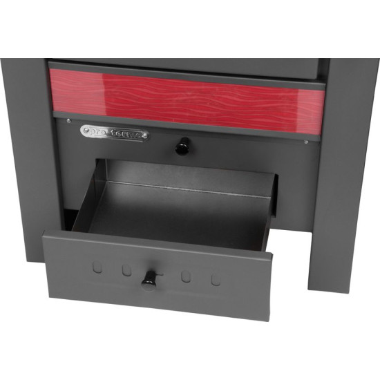 Stove Pro TAURUS Ceramic, red, 12 kW, 120 mm, with oven for baking Stove Pro TAURUS Ceramic, red, 12 kW, 120 mm, with oven for baking