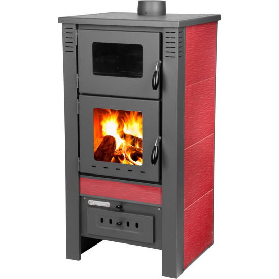 Stove Pro TAURUS Ceramic, red, 12 kW, 120 mm, with oven for baking Stove Pro TAURUS Ceramic, red, 12 kW, 120 mm, with oven for baking