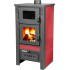 Stove Pro TAURUS Ceramic, red, 12 kW, 120 mm, with oven for baking