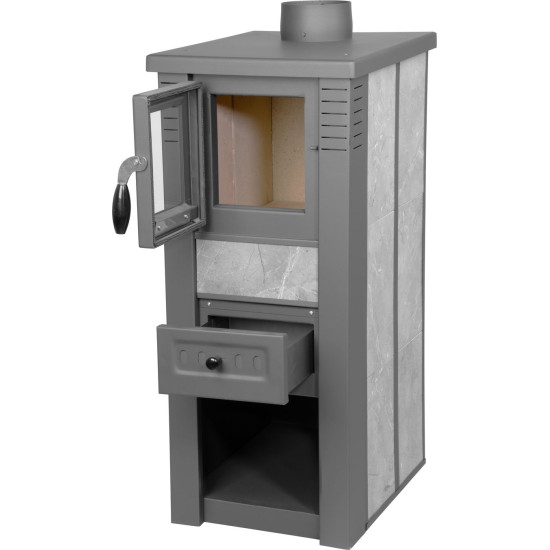 Plīts Pro LAVA Ceramic, pelēks, 6,5 kW, 120 mm Plīts Pro LAVA Ceramic, pelēks, 6,5 kW, 120 mm