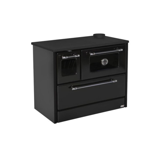 Plīts 701-G OMEGA Kuzine, ar stiklu, melns, labais izvads Plīts 701-G OMEGA Kuzine, ar stiklu, melns, labais izvads