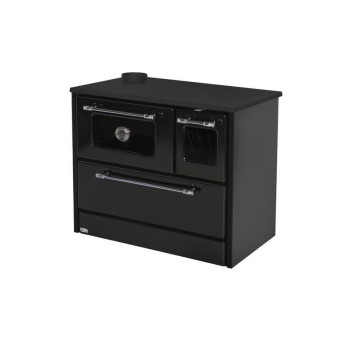 Plīts 701-G OMEGA Kuzine, ar stiklu, melns, kreisais izvads Plīts 701-G OMEGA Kuzine, ar stiklu, melns, kreisais izvads