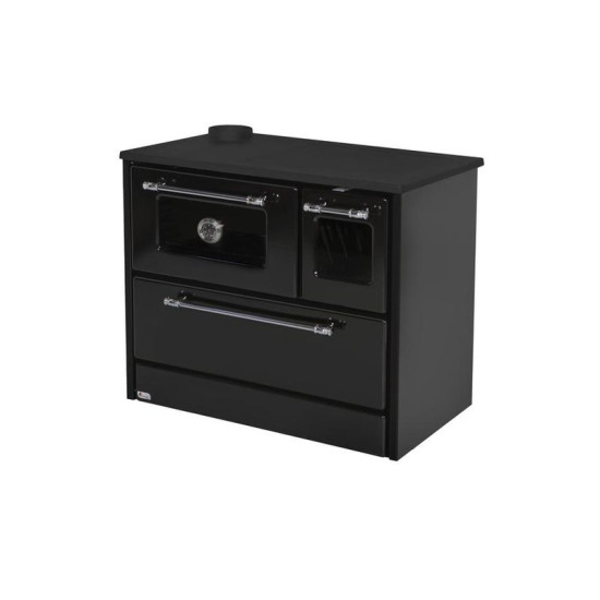 Plīts 701-G OMEGA Kuzine, ar stiklu, melns, kreisais izvads Plīts 701-G OMEGA Kuzine, ar stiklu, melns, kreisais izvads