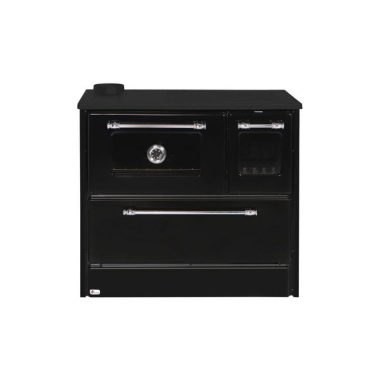 Plīts 701-G OMEGA Kuzine, ar stiklu, melns, kreisais izvads Plīts 701-G OMEGA Kuzine, ar stiklu, melns, kreisais izvads