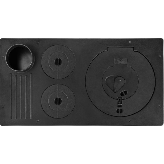 Plīts 304 Tuglali Kuzine, melns Plīts 304 Tuglali Kuzine, melns