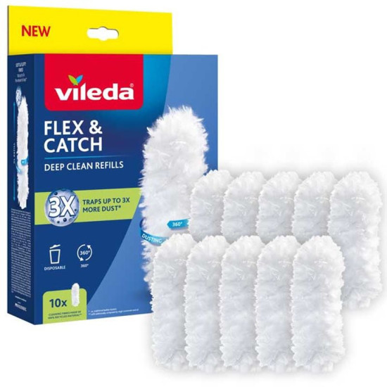 Replacement for Vileda Flex&Catch duster, pack of 10 pcs Replacement for Vileda Flex&Catch duster, pack of 10 pcs