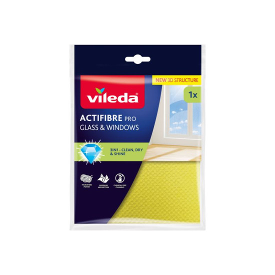 Vileda Actifibre mikrošķiedras logu lupatiņa