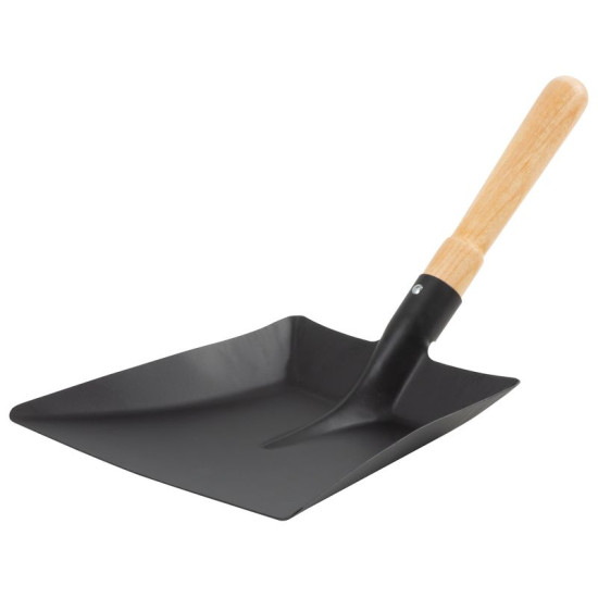 Маленькая металлическая лопатка, лакированная, деревянная ручка.