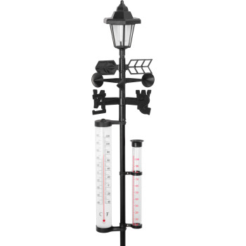 Weather station SWS29, Solar, 158 cm, rain gauge, thermometer, solar lamp