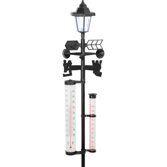 Метеостанция SWS29, Solаr, 158 см, дождемер, термометр, солнечная лампа