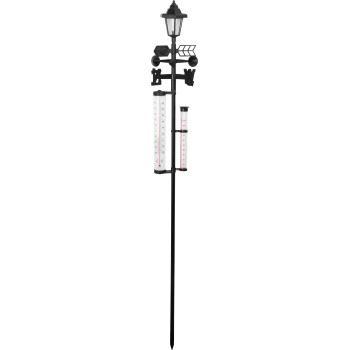 Weather station SWS29, Solar, 158 cm, rain gauge, thermometer, solar lamp