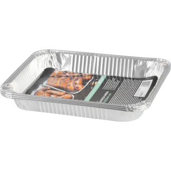 Tray MagicHome, 32.7x26.9x4 cm, grilling, 3 pcs, Aluminum Tray MagicHome, 32.7x26.9x4 cm, grilling, 3 pcs, Aluminum