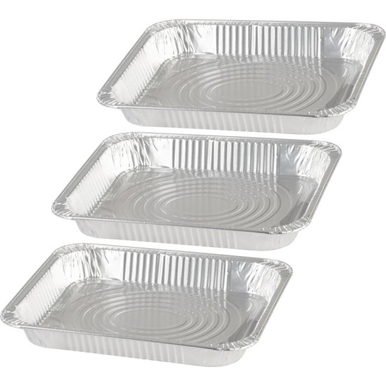 Tray MagicHome, 32.7x26.9x4 cm, grilling, 3 pcs, Aluminum Tray MagicHome, 32.7x26.9x4 cm, grilling, 3 pcs, Aluminum