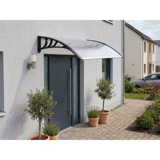 Козырек над дверью DIY501, 100 х ширина 150 см, поликарбонат