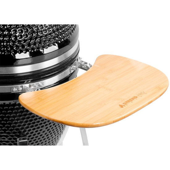 Grils BBQ Kamado Egg 21 ", 130x73x122, diametrs 46,7 cm, grila augstums 91 cm, melns