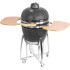 Grils BBQ Kamado Egg 21 ", 130x73x122, diametrs 46,7 cm, grila augstums 91 cm, melns