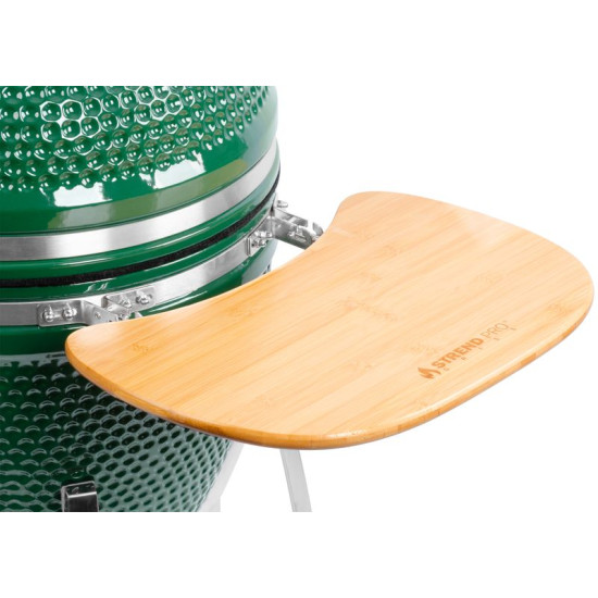 Grils Strend Pro Kamado Egg 21", diametrs 46,7 cm, grila augstums 91 cm, zaļš, 130x73x122 cm