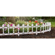 Žogs Fence Gardens F755, 87x34 cm, plastmasa, balts, iepakojumā 4 gab