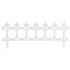 Забор Gardens F755, 87x34 см, пластик, белый, в упаковке 4 шт.