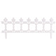 Žogs Fence Gardens F755, 87x34 cm, plastmasa, balts, iepakojumā 4 gab