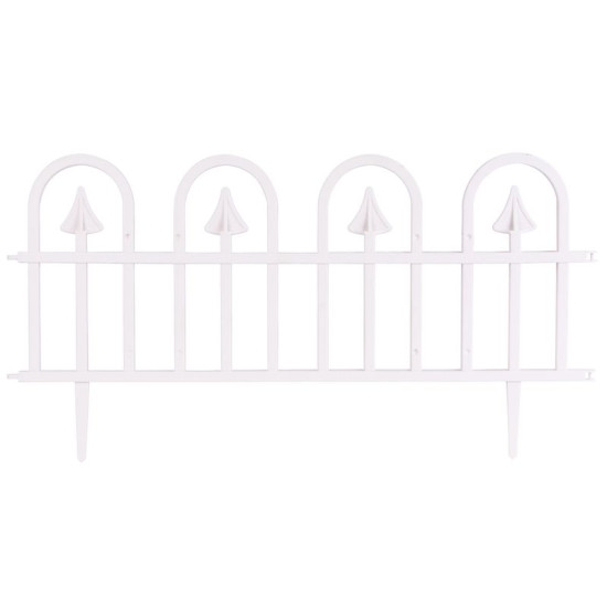 Žogs Fence Gardens F709, 61x32 cm, plastmasa, balts, iepakojumā 4 gab