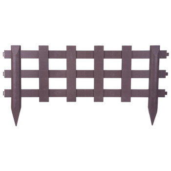 Žogs Fence Gardens F753, 100x49 cm, plastmasa, brūna, iepakojumā 2 gab Žogs Fence Gardens F753, 100x49 cm, plastmasa, brūna, iepakojumā 2 gab