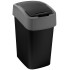 Trash bin Curver® PACIFIC FLIP BIN 25L, black/gray, for waste
