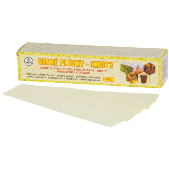 Фитиль Биом 400г, сера, ломтики