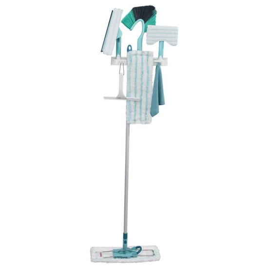 <p>Organizer for easy and clear storage of individual components of the Click System in one place. Applications and components of the organizer are: • 2 rod holders • 3 separate attachments • Possibility to hang the mop covers in the middle of the holder (with the method of attachment on the pocket system) • 3 hooks for hanging cloths or products with a hanging loop • Easy Clip holder for up to 3 additional cloths, mop covers / mop replacements• Possibility to attach the mop cover to the attachments• 