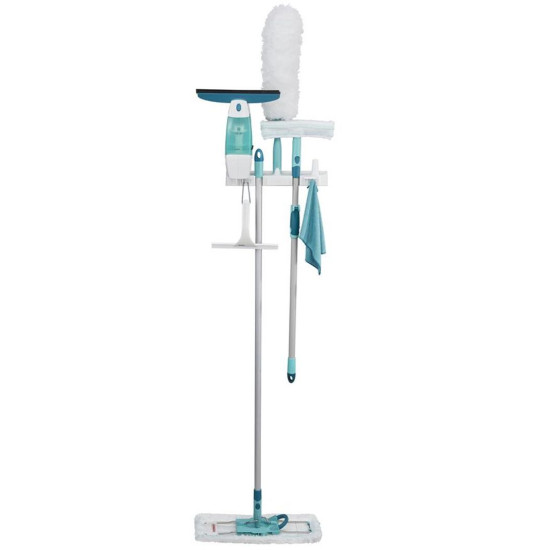 <p>Organizer for easy and clear storage of individual components of the Click System in one place. Applications and components of the organizer are: • 2 rod holders • 3 separate attachments • Possibility to hang the mop covers in the middle of the holder (with the method of attachment on the pocket system) • 3 hooks for hanging cloths or products with a hanging loop • Easy Clip holder for up to 3 additional cloths, mop covers / mop replacements• Possibility to attach the mop cover to the attachments• 