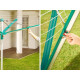<p>Outdoor swivel dryer with easy opening and closing - weatherproof, stainless, aluminum - patented system of pulling cords into the sides, cords are protected from rain and dirt - mechanism for ideal cord release - two holes for hangers on each arm - easier thanks to the Easy-Lift system (push-button system) - easier to close without the need to bend down - up to 6 washing machines - plastic holder / case for concreting included - cover for a garden dryer is also included in the package.</p>