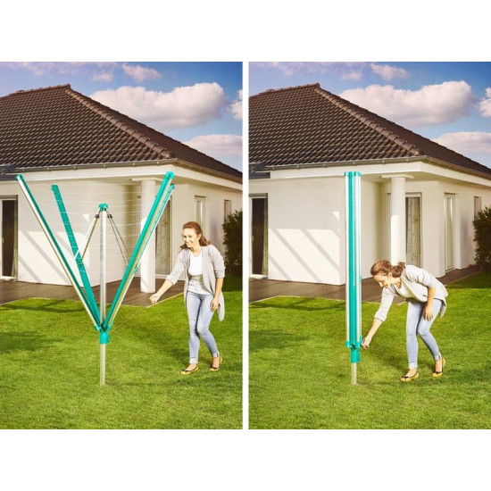 Сушилка для белья LEIFHEIT 82007 Linomatic 500 Deluxe Cover, для улицы