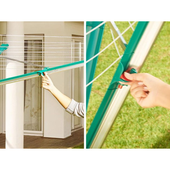 Сушилка для белья LEIFHEIT 82007 Linomatic 500 Deluxe Cover, для улицы