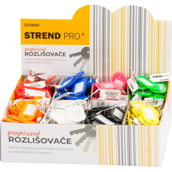 Strend Pro дифференциатор, брелок с описанием, микс цветов, Sellbox 200 шт.