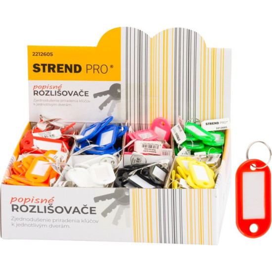Strend Pro дифференциатор, брелок с описанием, микс цветов, Sellbox 200 шт.