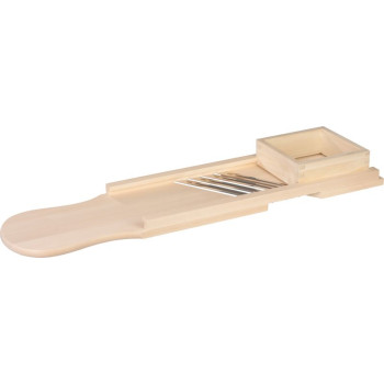 Cabbage slicer, wooden frame, 4 iron blades