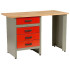 Table 4 Z, work, sheet steel, 4x drawer, 1215 x 615 x 800 mm
