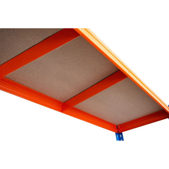 Regál Racks RAT60 HD, kovový, 4 police, 1800x1800x600 mm, max. 600 kg/polica