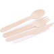 Cutlery MagicHome Woodline ECO, knife, fork, spoon, napkin, 100% Natural