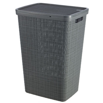 Laundry basket Curver® JUTE, 58L, grey, 34x43x60 cm Laundry basket Curver® JUTE, 58L, grey, 34x43x60 cm