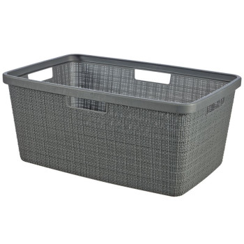 Laundry basket Curver® JUTE, 46L, grey, 39x59x26 cm Laundry basket Curver® JUTE, 46L, grey, 39x59x26 cm
