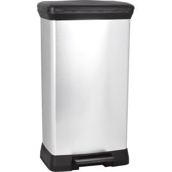 Miskaste Curver® PEDAL BIN, 50L, 29x39x73 cm, melns/sudrabs Miskaste Curver® PEDAL BIN, 50L, 29x39x73 cm, melns/sudrabs