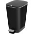 Trash bin KIS Chic Bin M, 35L, matt black, 40.5x26.5x45 cm, for waste, with pedal