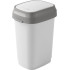 Trash bin KIS Dual Swing S, 10L, white, 25x19x32 cm