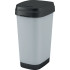 Trash bin KIS Dual Swing Style L Steel, 50L, grey, 42x30.5x60 cm, for waste