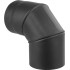 Smoke pipe elbow HS 090/200/2,0 mm, chimney elbow for connecting flue pipes